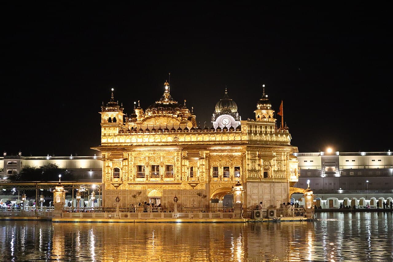 Golden Temple Amritsar at night